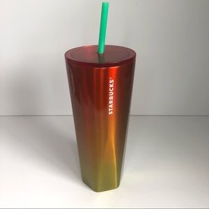 NEW Starbucks Summer Heat Gradient Stainless Steel Tumbler Cold Cup 24oz